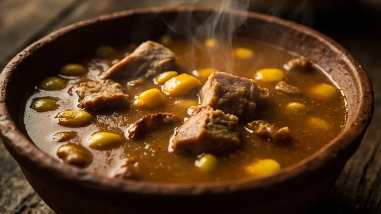 Dominican Cracked Corn and Pork Stew