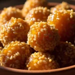 Algerian Crispy Sesame Fritter Balls