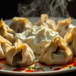 Uzbek Steamed Dumplings with Spiced Lamb