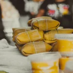 Benin-Style Fermented Corn Paste Wrapped in Banana Leaves