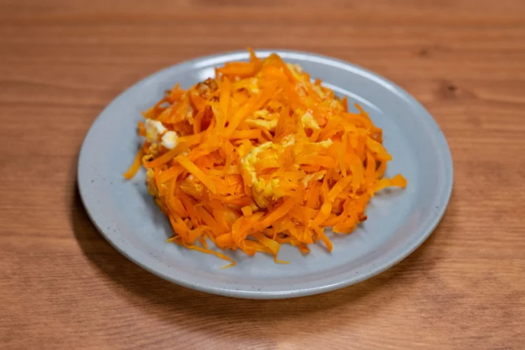 Japanese Braised Burdock Root and Carrot Stir-Fry