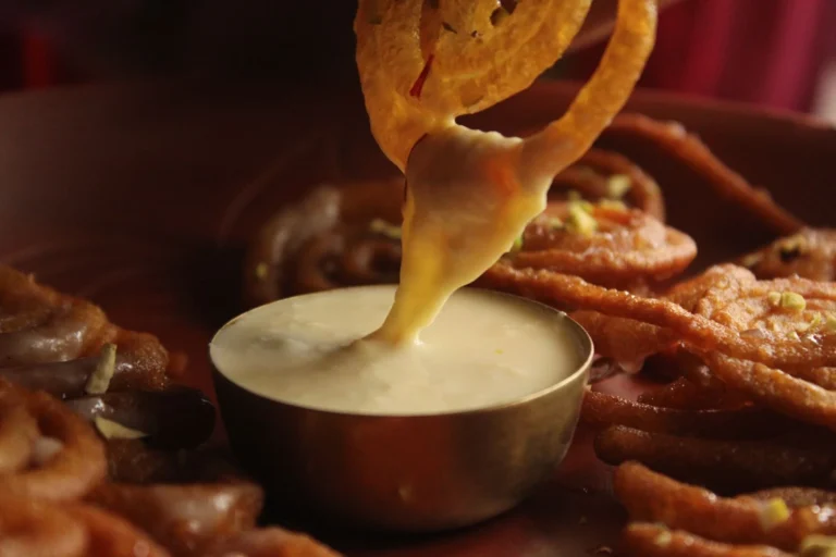 Gujarat Sweet Strained Yogurt with Fried Whole Wheat Puff Bread
