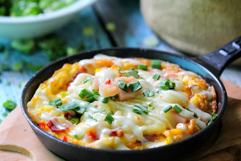 Serbian Warm Cheese and Smoked Pork Skillet
