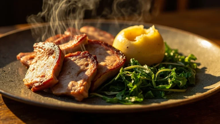 Galician Cured Ham with Turnip Greens