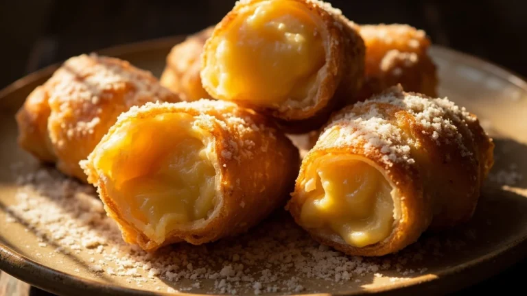 Catalan Fried Custard Pastry Rolls