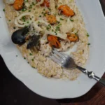 Classic Spanish Saffron Seafood Noodle Skillet