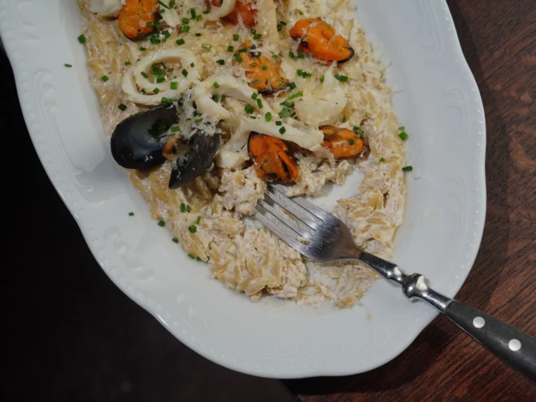 Classic Spanish Saffron Seafood Noodle Skillet
