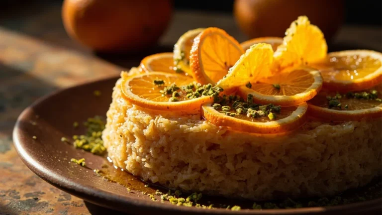 Classic Turkish Semolina and Orange Syrup Cake