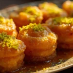Turkish Lady Lips Pastry with Pistachios