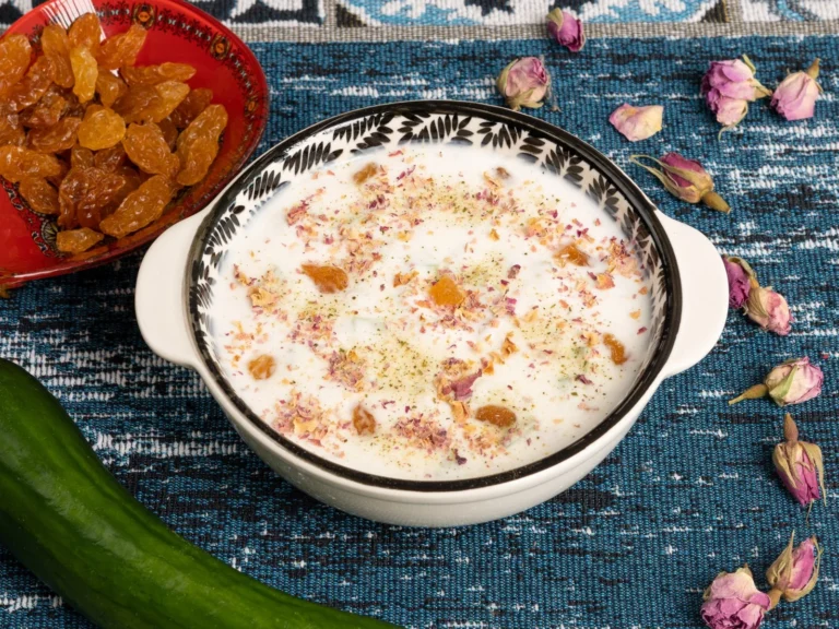 Armenian Yogurt Soup with Wheat Berries and Fresh Herbs