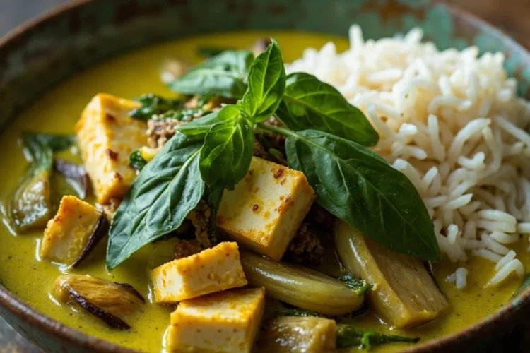 Vegan Thai Green Curry with Tofu