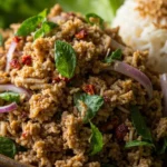 Thai Isaan Minced Chicken Larb Salad