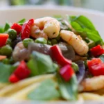 Thai Drunken Noodles with Shrimp and Holy Basil