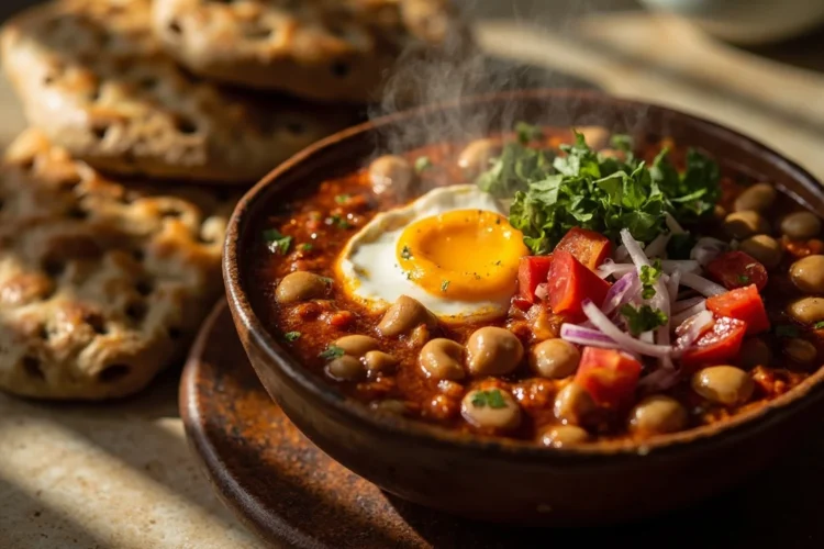 Spiced Ethiopian Fava Bean Breakfast Stew