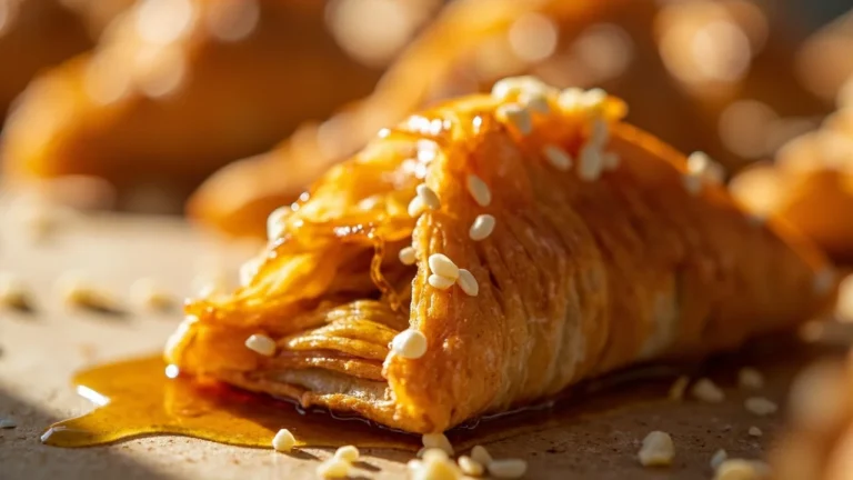Moroccan Almond Honey Pastry Triangles