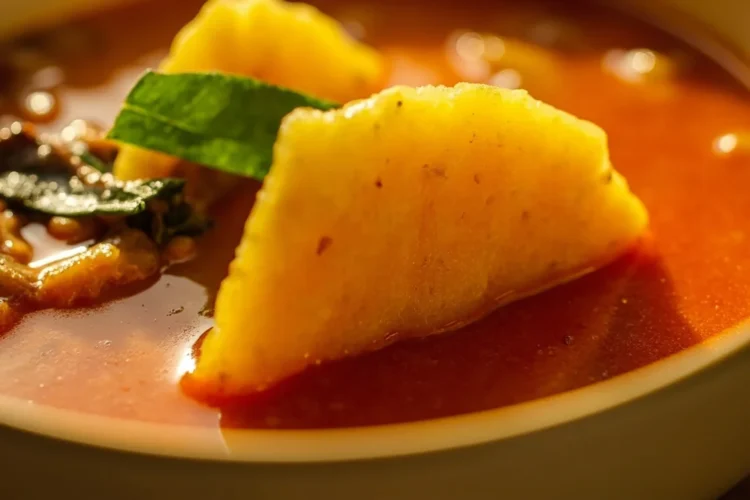 Delta-Style Starch with Palm Fruit Soup