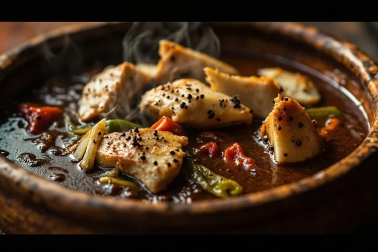 Cameroonian Black Pepper Stew with Fish