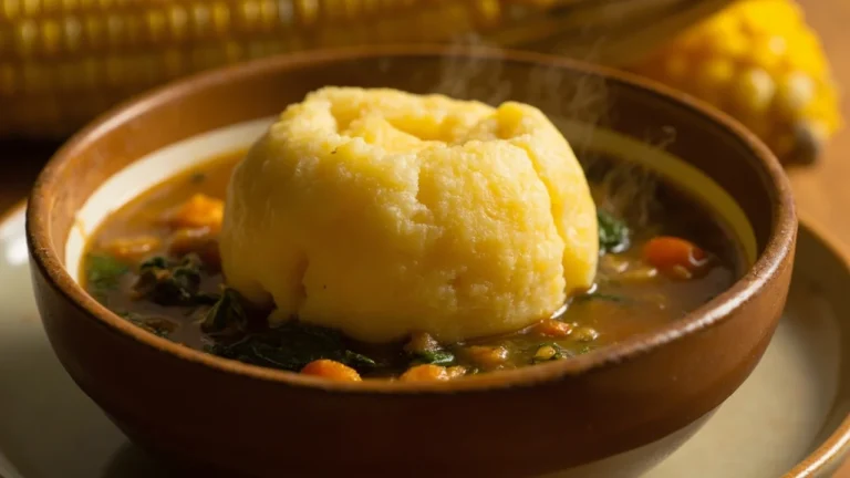 Classic Cameroonian Corn Fufu