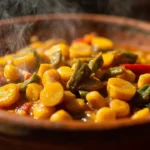 Savory Cameroonian Corn and Green Plantain Mix