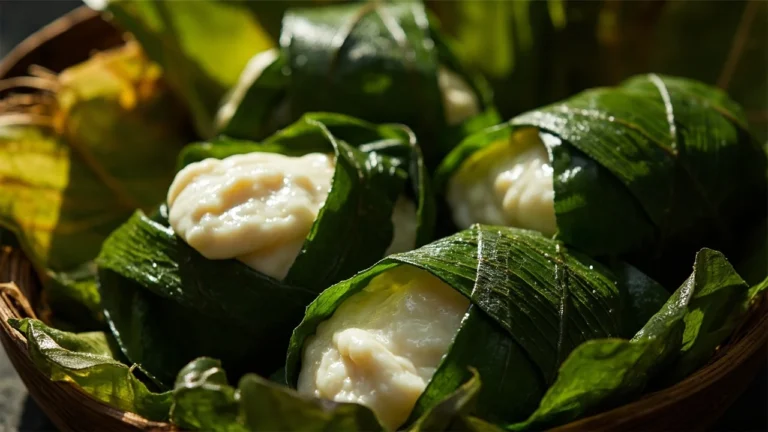 Fijian Coconut Cream Taro Leaf Parcels